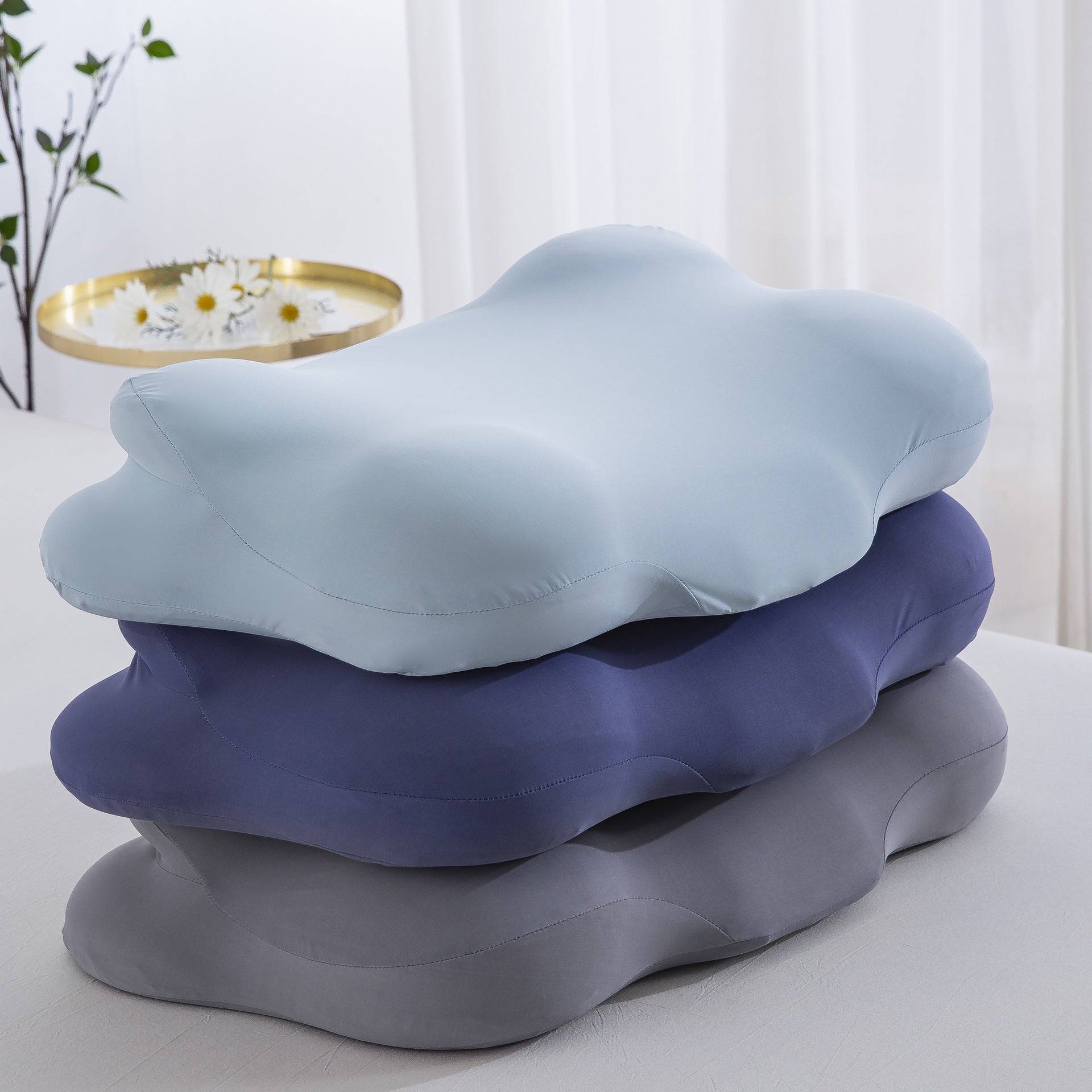 Zero Pressure Memory Foam Cervical Support Pillow
