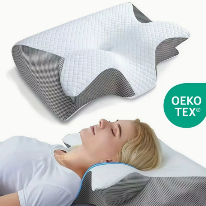 Ergonomic Memory Foam Cervical Pillow.
