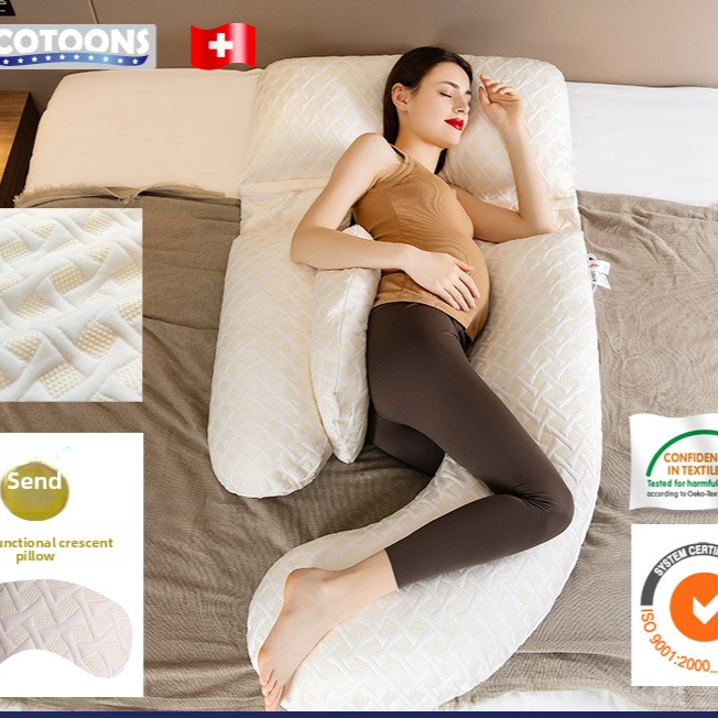 Ergonomic Maternity Support Pillow for Side Sleeping
